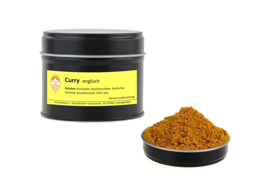 englischer Curry Diana von Aromatikus in einer Aromaschutzdose