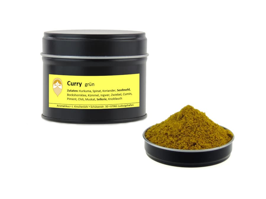 grüner Curry von Aromatikus in einer Aromaschutzdose