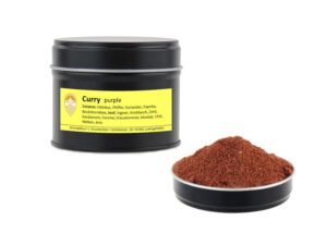 Pinkes Curry Gewürzmischung von Aromatikus in einer Aromaschutzdose