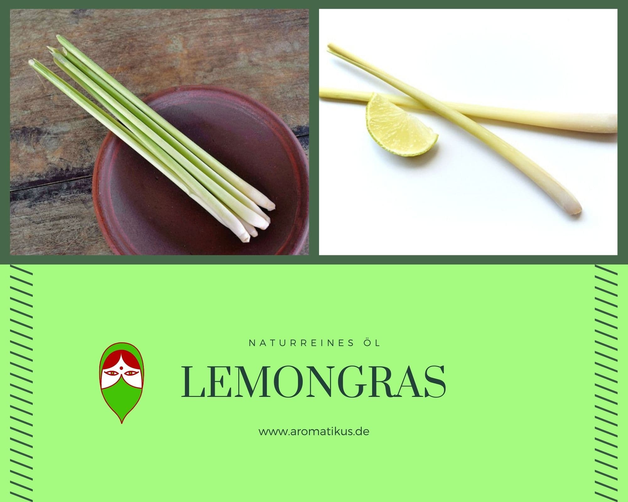 Ätherisches Duftöl Lemongras als naturreines Öl von Aromatikus
