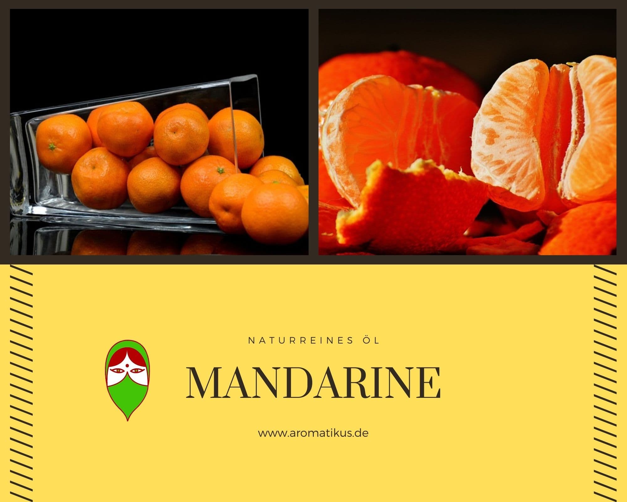 Ätherisches Duftöl Mandarine als naturreines Öl von Aromatikus