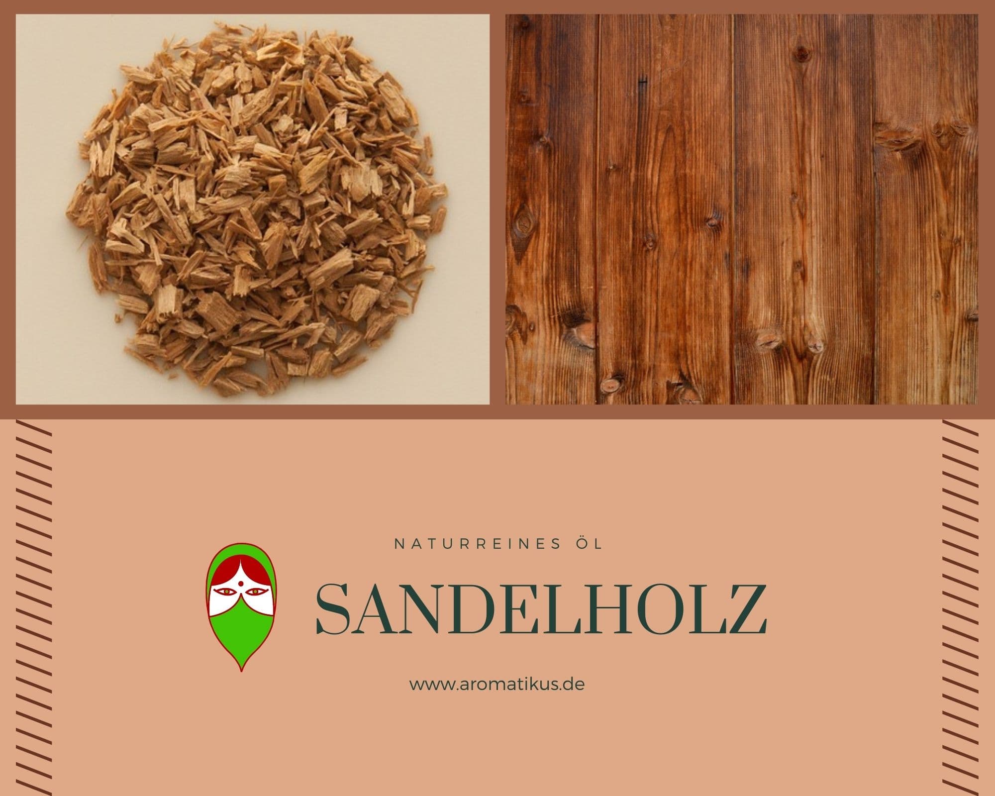Ätherisches Duftöl Sandelholz als naturreines Öl von Aromatikus