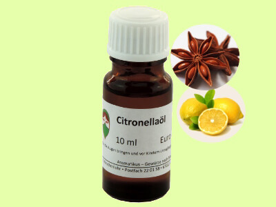 Ätherisches Duftöl Citronella als naturreines Öl von Aromatikus
