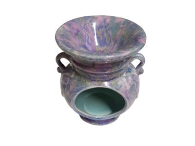 Keramik Duftlampe bunt rosa-blau gesprenkelt von Aromatikus