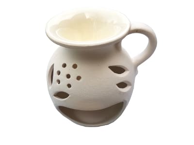 Keramik Duftlampe weiß von Aromatikus
