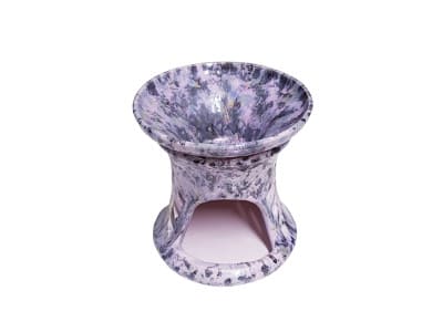 Keramik Duftlampe lila gesprenkelt von Aromatikus