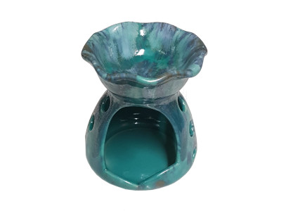 Keramik Duftlampe türkis-grün von Aromatikus