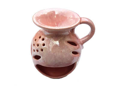 Keramik Duftlampe rosa von Aromatikus