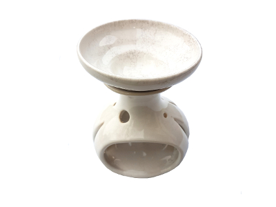 Keramik Duftlampe weiß von Aromatikus