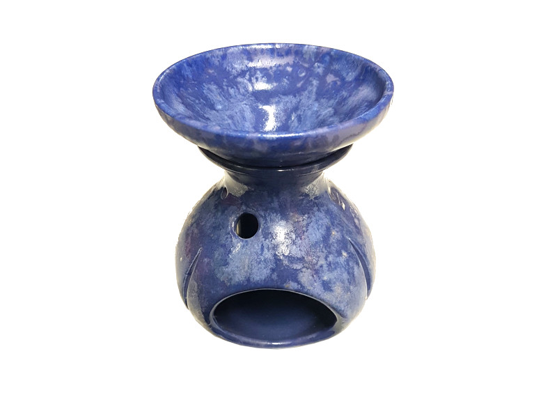 Keramik Duftlampe blau von Aromatikus